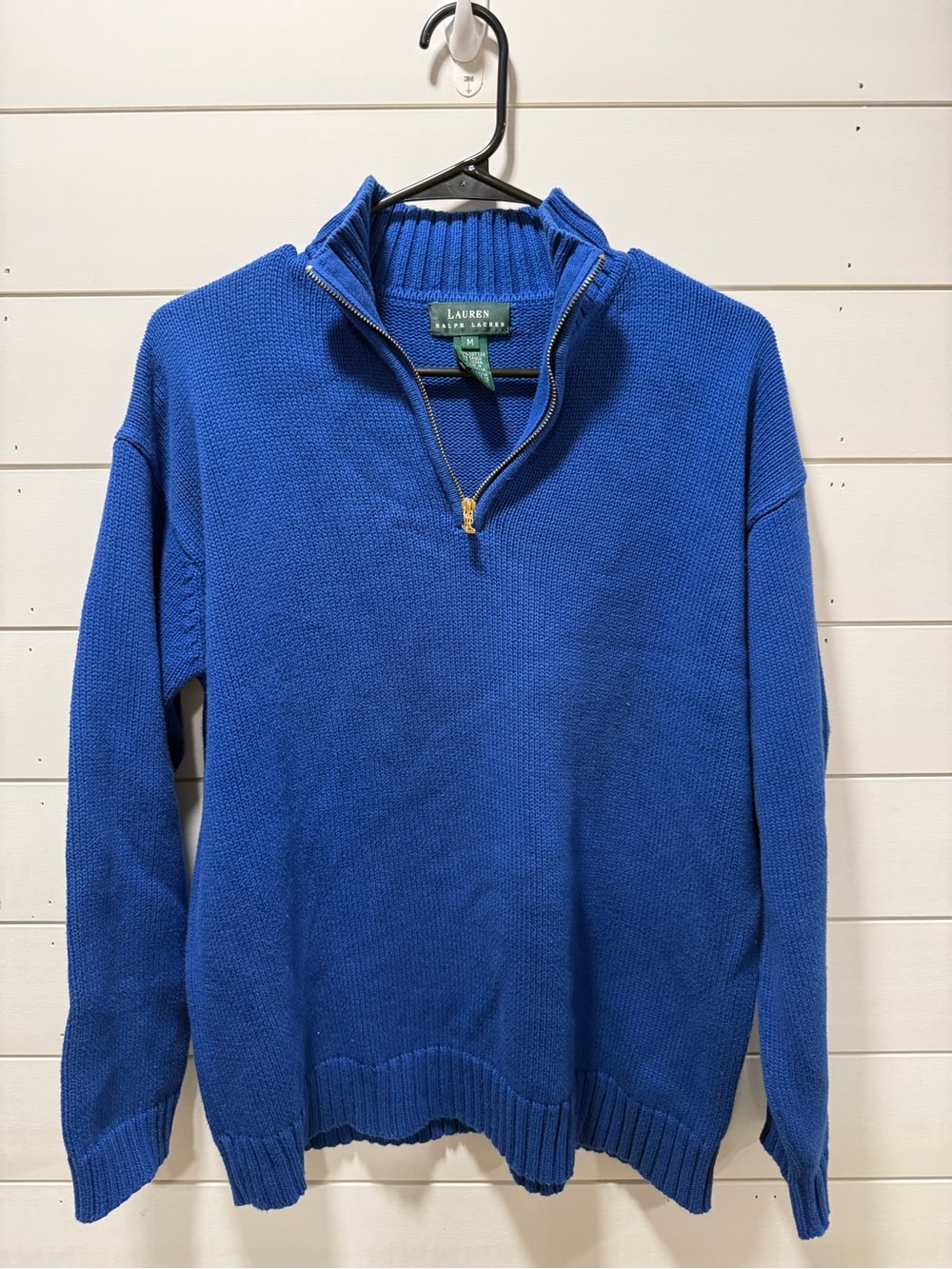 Lauren Ralph Lauren Men's Cobalt Blue Half-Zip Sweater
